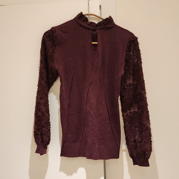 Maroon Long Sleeve Top - Picture 2 of 4